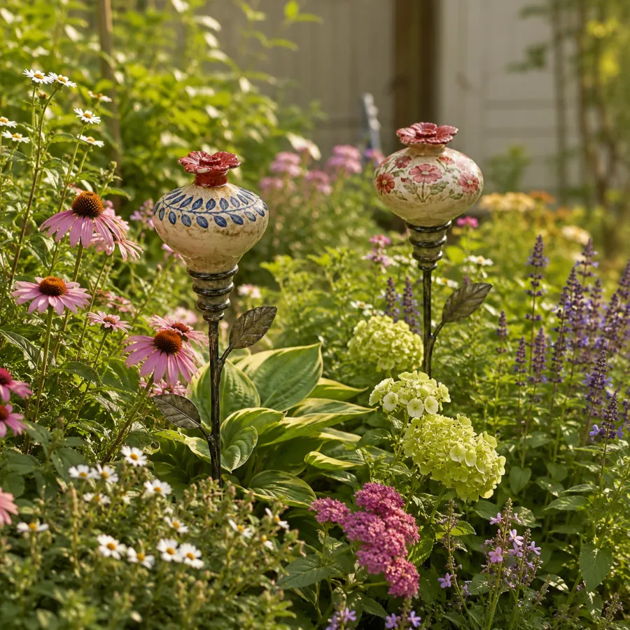 Ceramic Hummingbird Feeder Garden Stake – Bring Your Garden To Life With Every Visit 🐦🌿