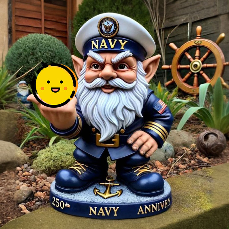 🌟 ​​"Gnome-Per Fi" – The 250th Anniversary Army Gnome Statue That'll Have You Saluting with a Smile!​​ 🎖️