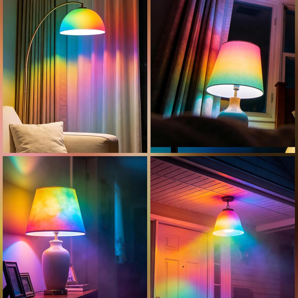 Colorful Mosaic Glass LED Light Bulb
