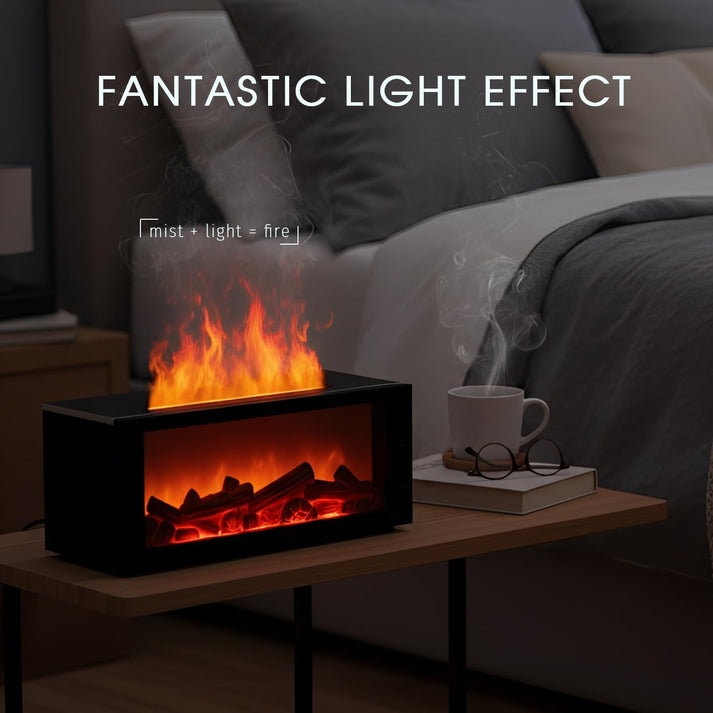 🔥Dance with Flames. Sleep in Serenity— Fireplace Flame Humidifier
