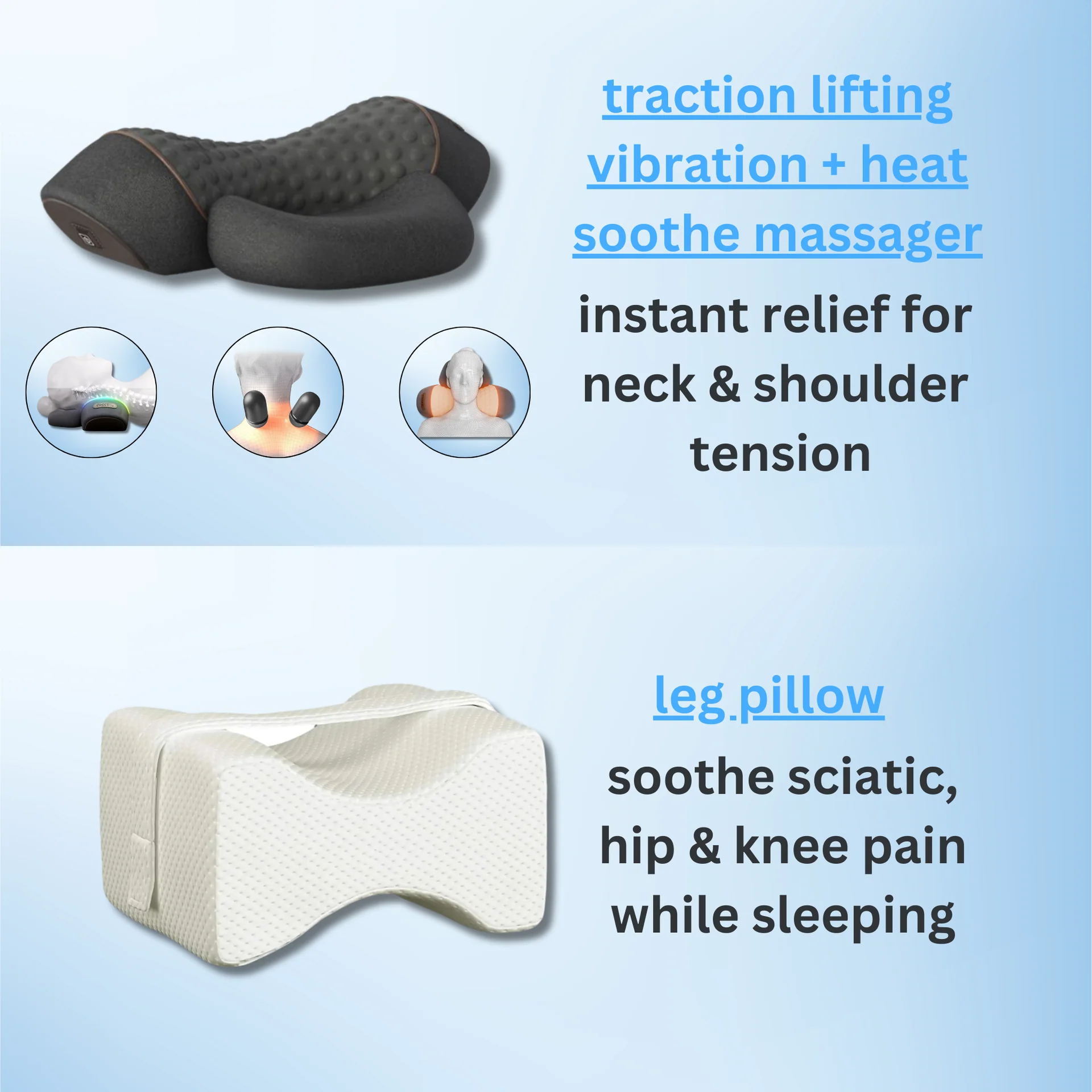 Neck & Shoulder Massager Pillow