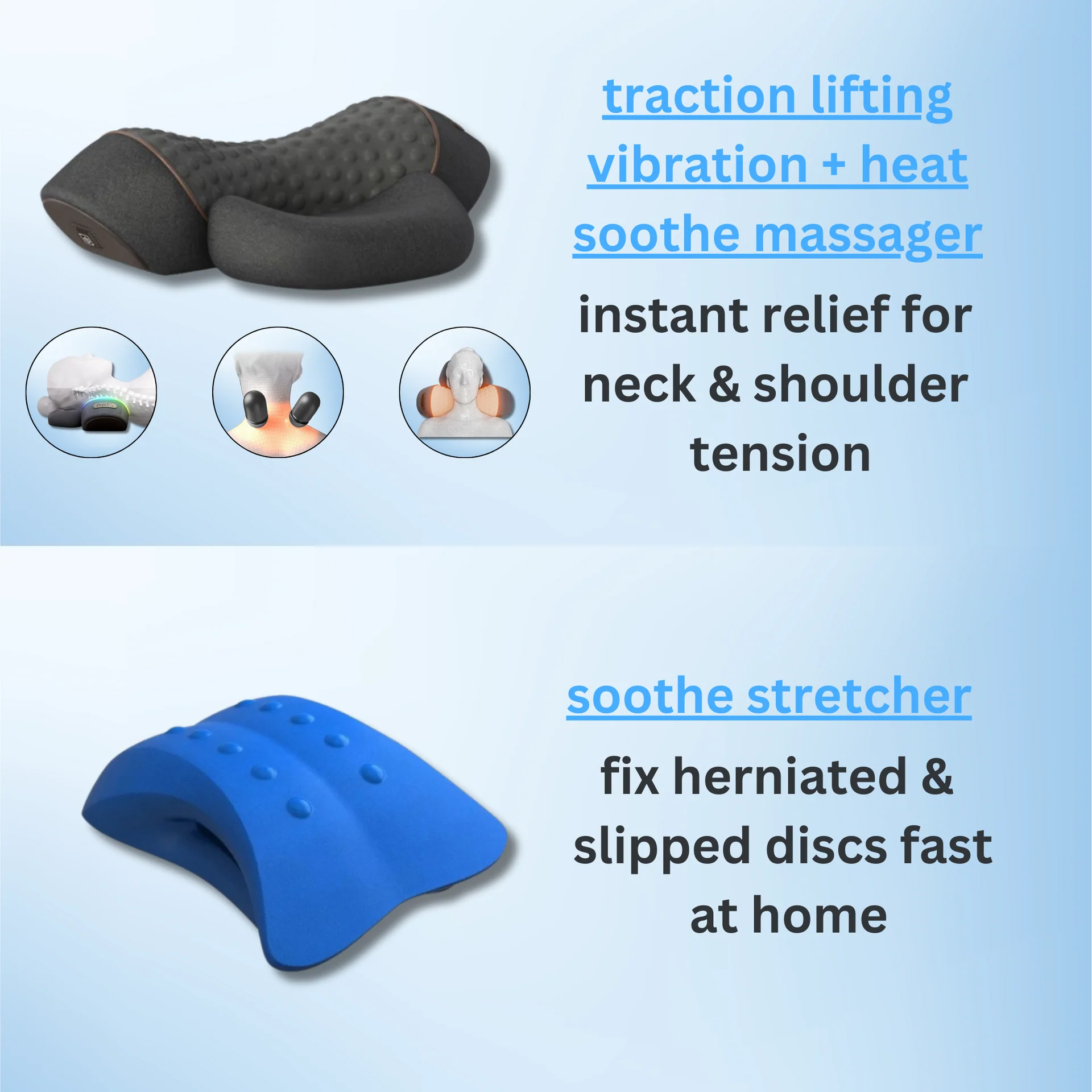 Neck & Shoulder Massager Pillow
