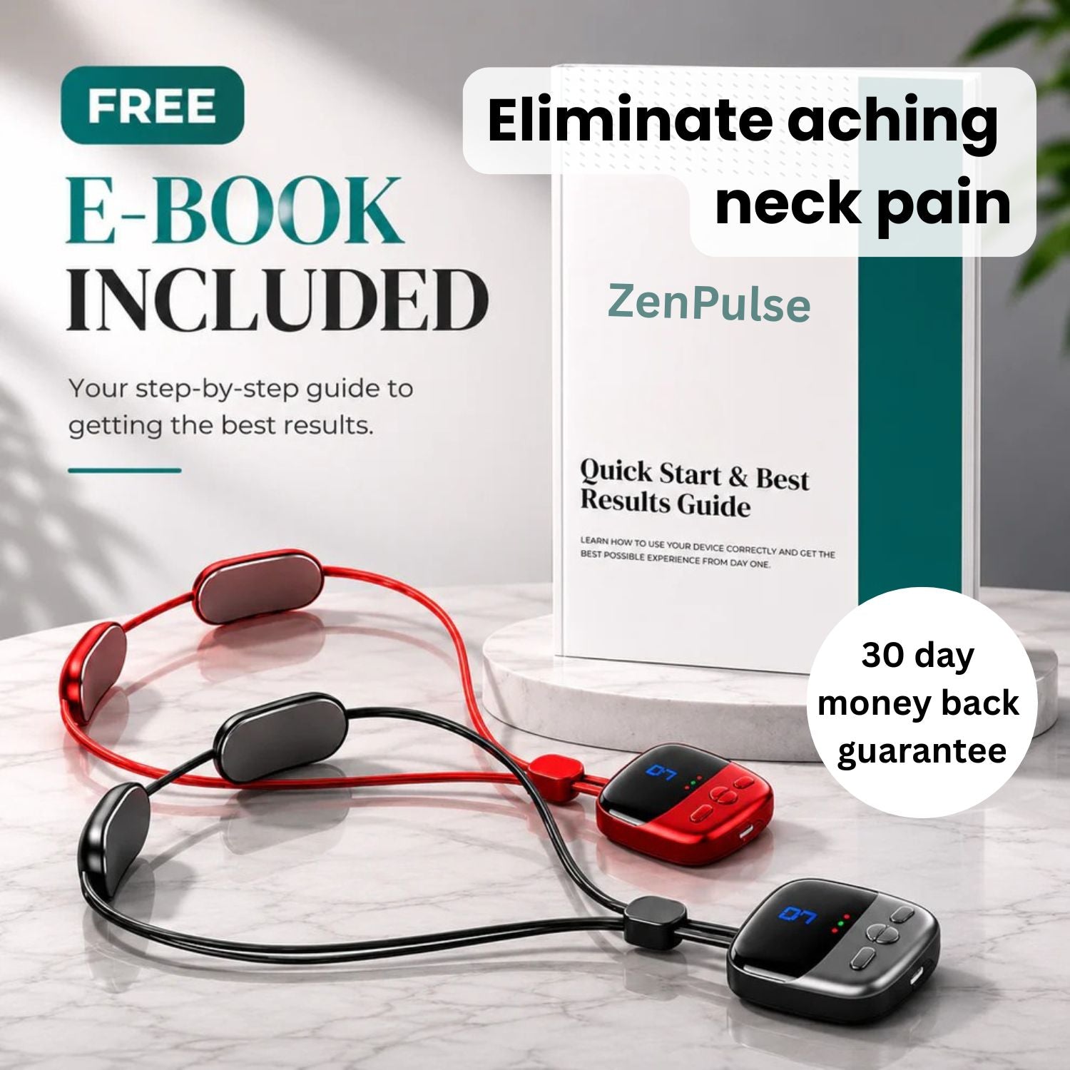 🔥 Heated Pulse Neck & Shoulder Massager