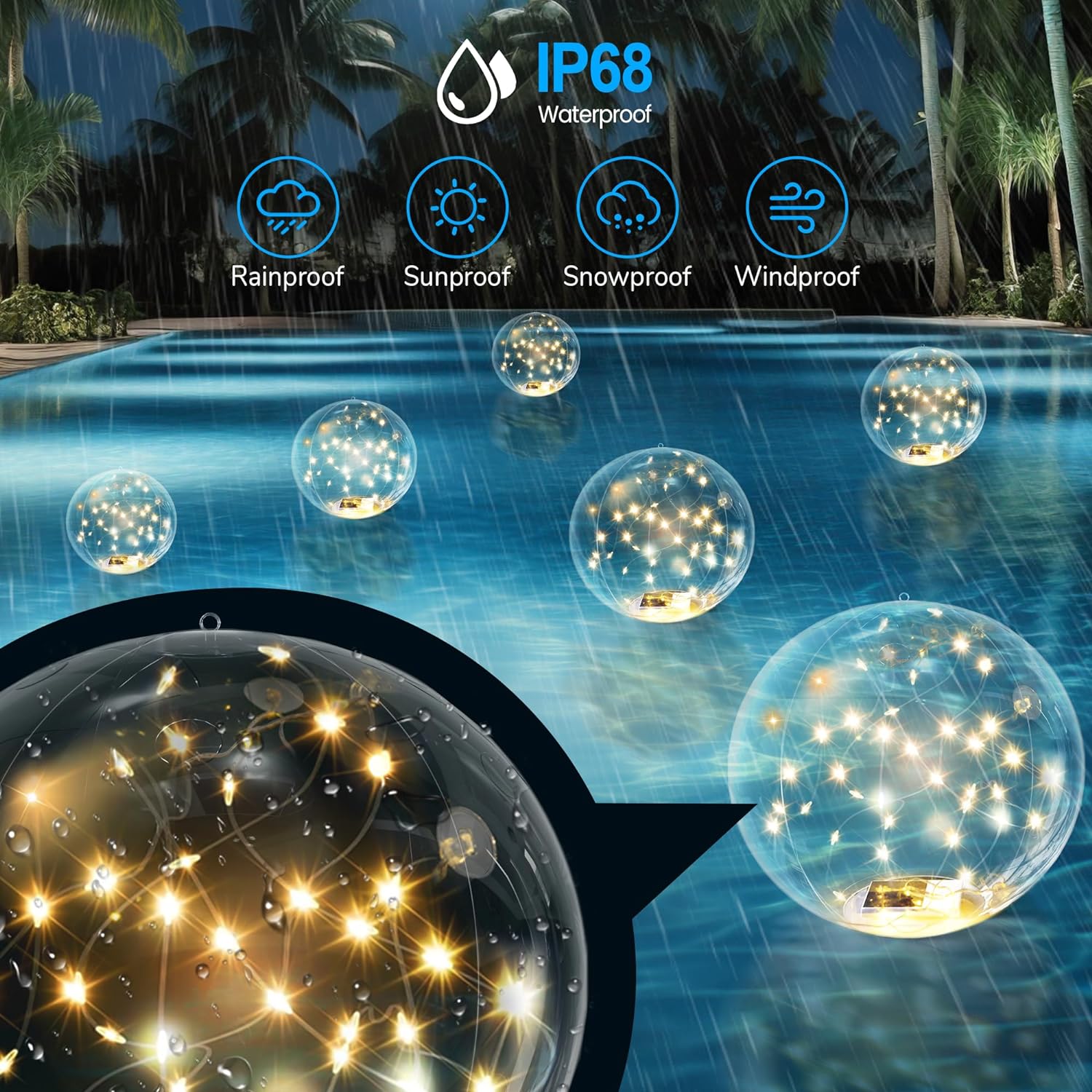 🌟Solar Floating Pool Lights