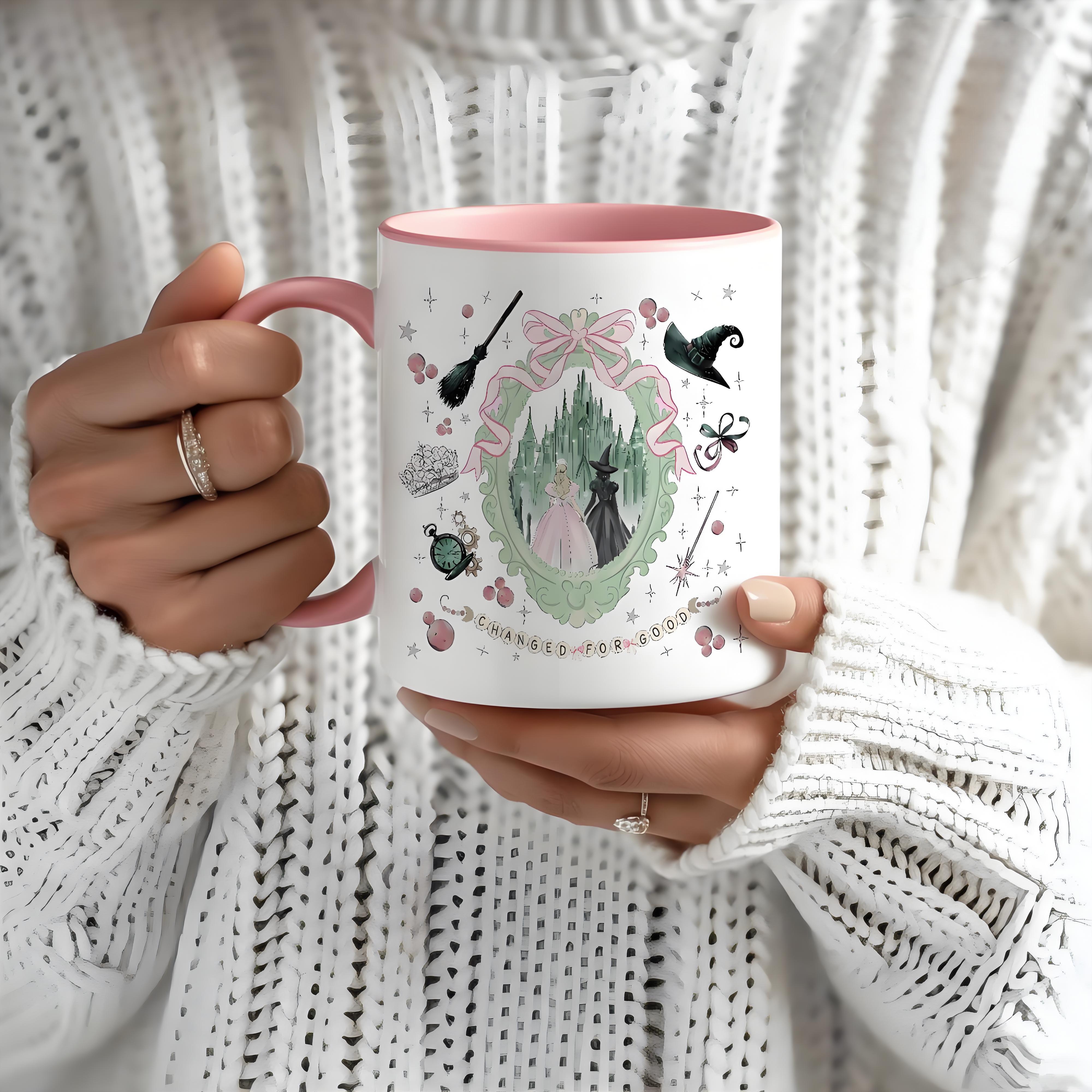 🎀Coquette Bow Wicked Change For Good Mug 🎁Wicked Musical Fan Gift✨