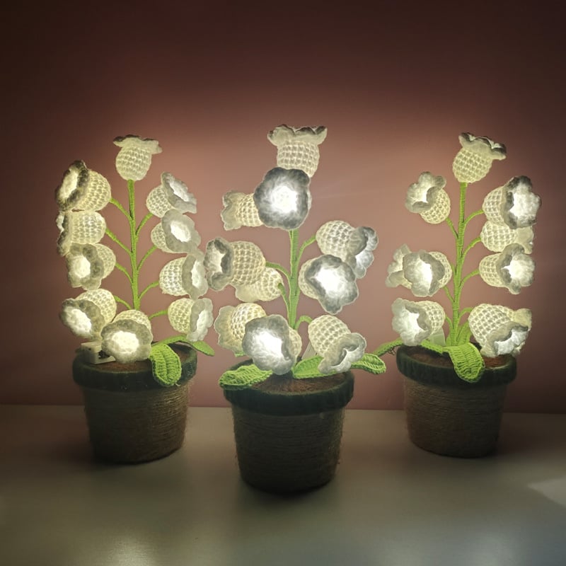 🎁49%OFF🔥Crochet Handmade Lily Potted Plant Light Lamp