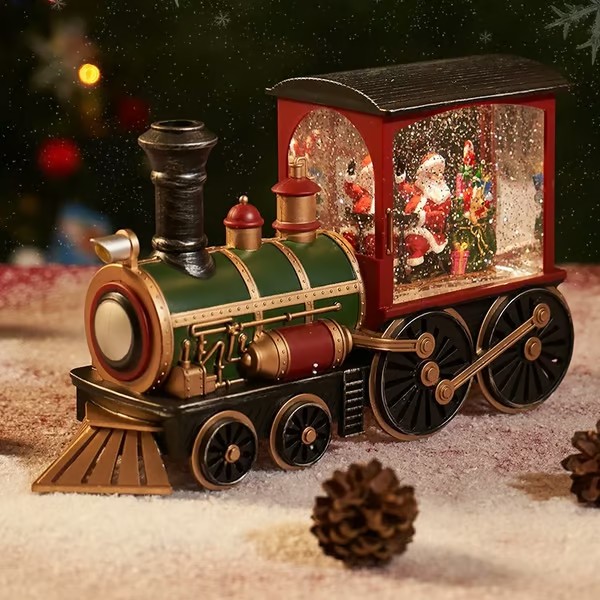 🎅Christmas Eve train snowflake Music Box