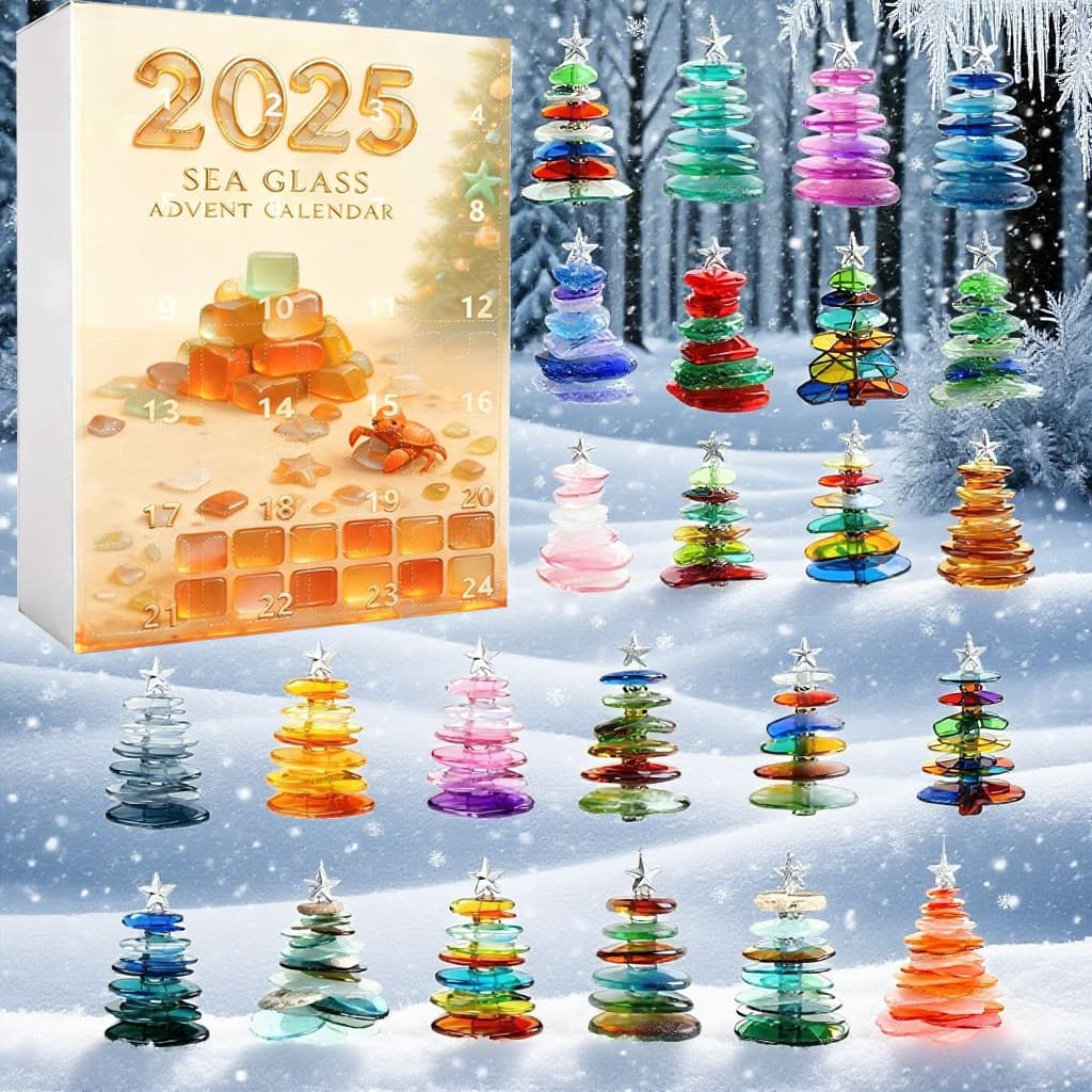 Sea Glass Christmas Tree Advent Calendar 2025