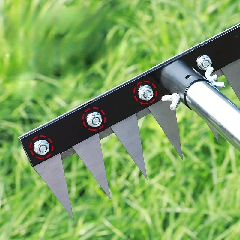 Multi-Purpose Carbon Steel Garden Rake