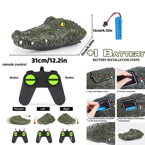 Remote Control Crocodile Head
