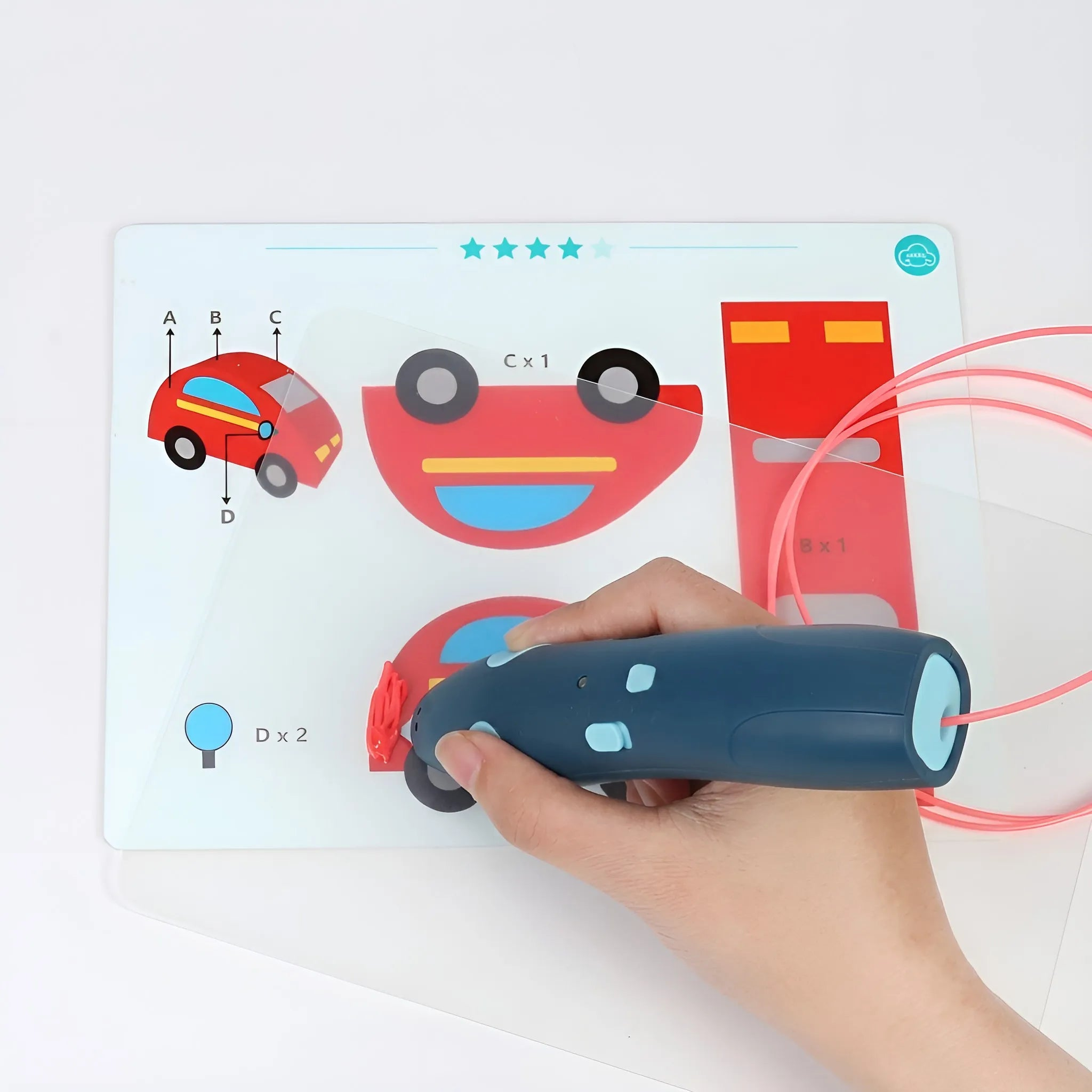 Montessori Starter Multi‑Layered Wireless Printing Pen Set for Kids