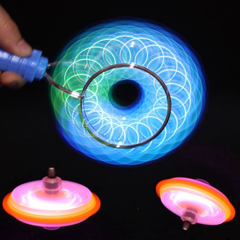 🔥🔥 Creative LED Light Luminous Fidget Spinner Magnetic Gyro
