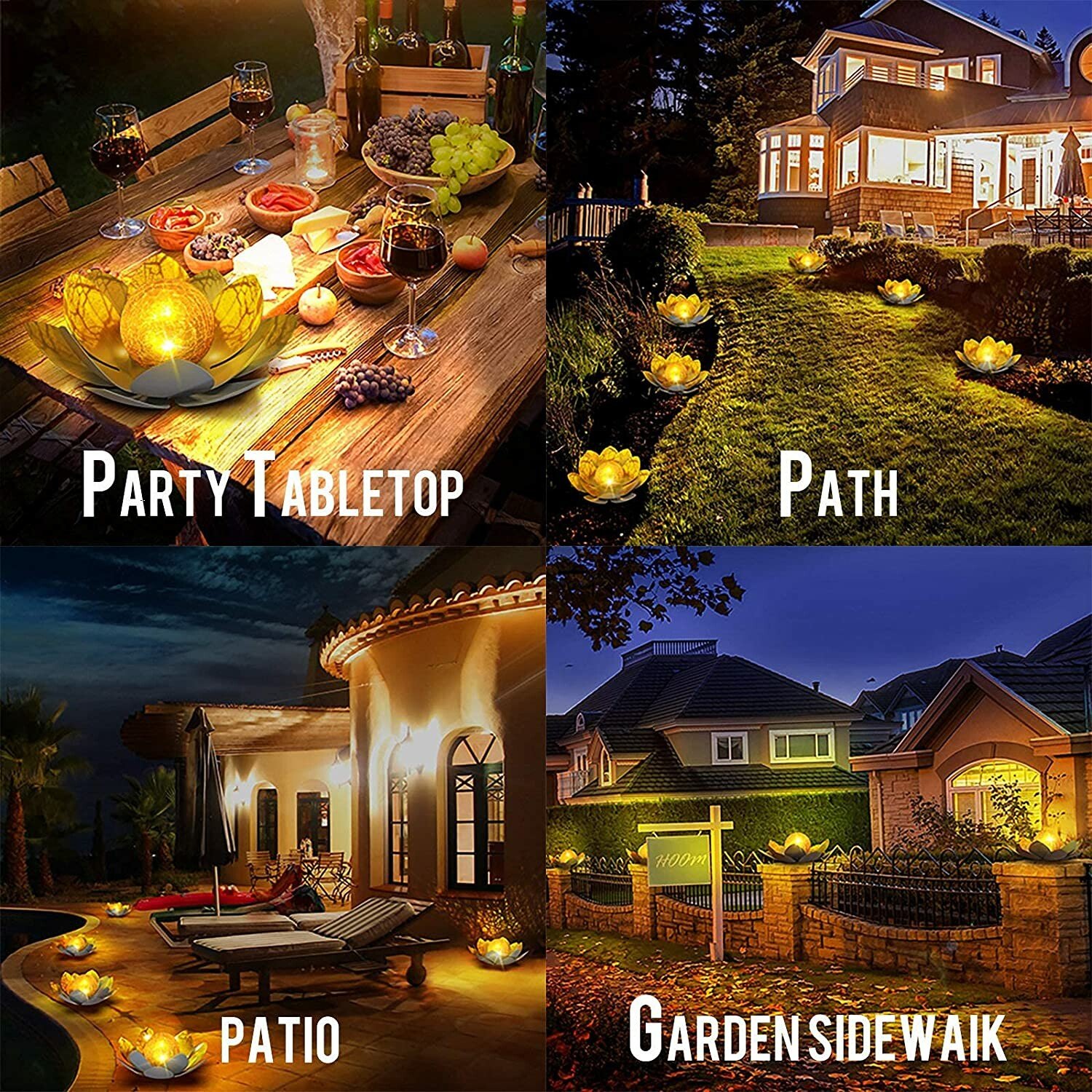 Waterproof Metal Flower Solar Light