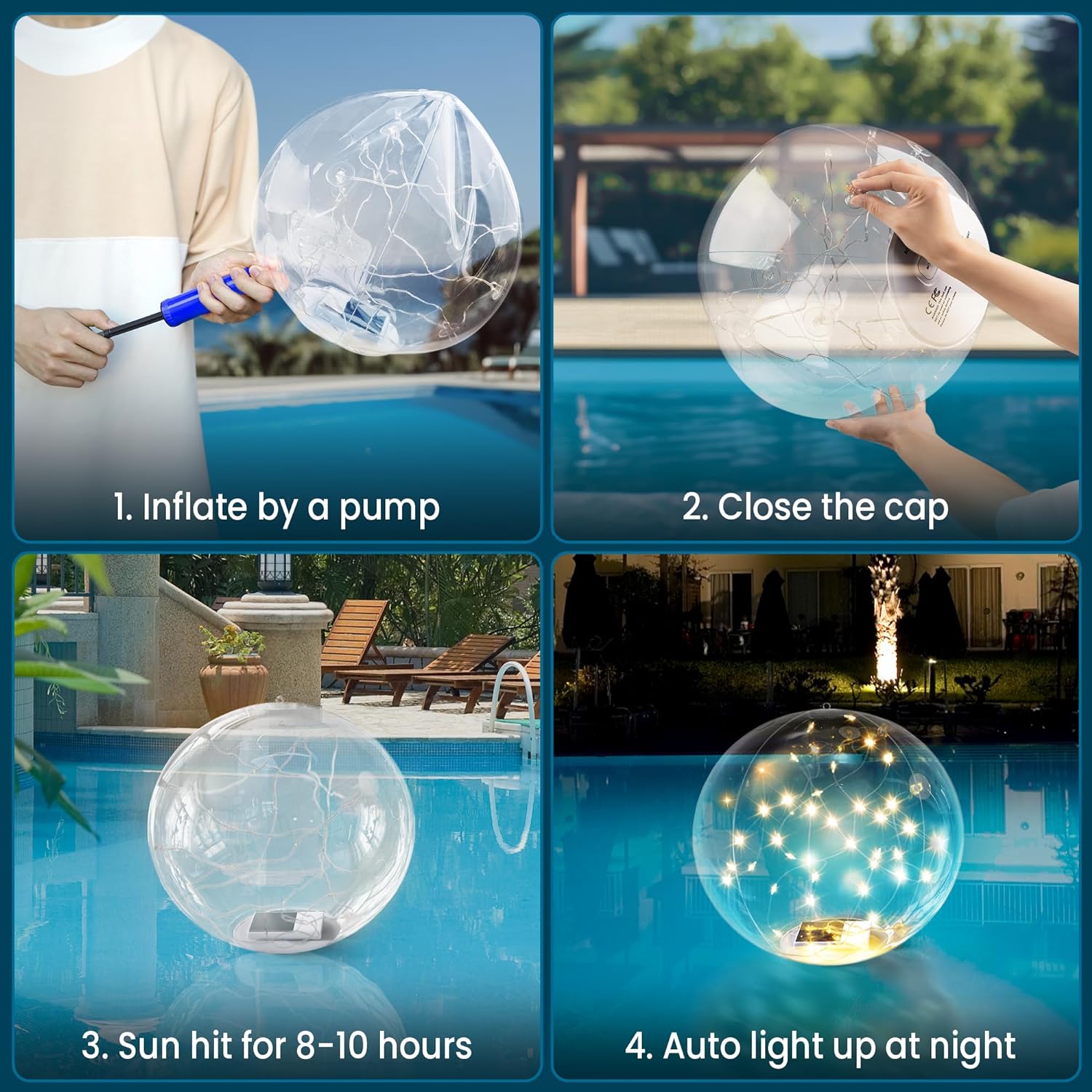 🌟Solar Floating Pool Lights