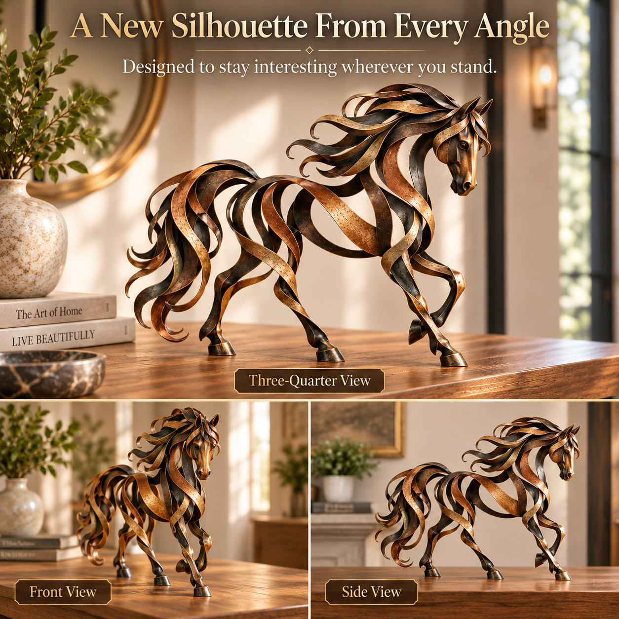 Ribbon-Form Metal Sculpture Collection