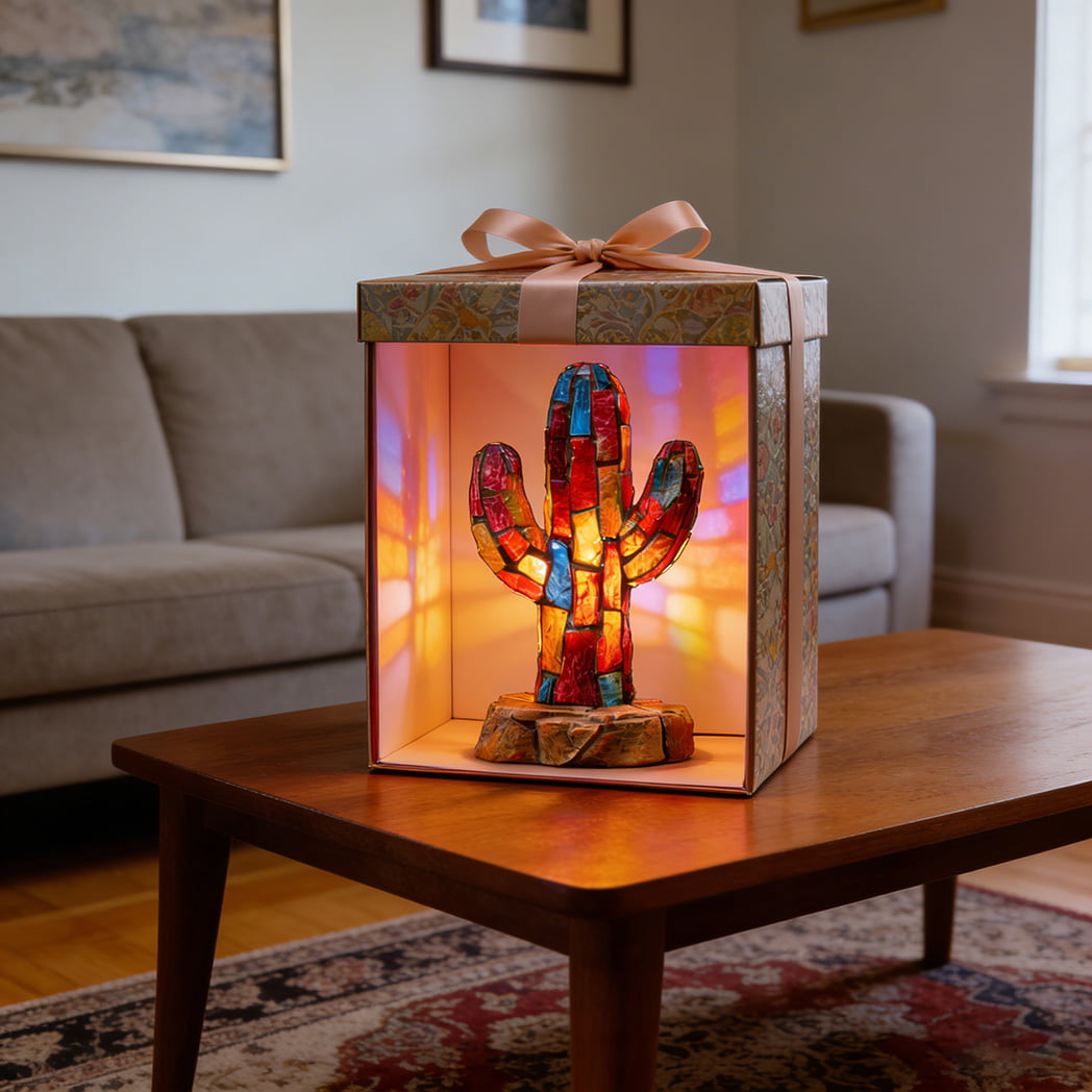 Handcrafted Stained Glass Mosaic Lamps