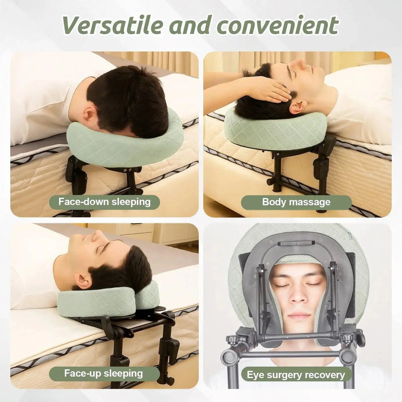 Adjustable Face-Down Massage Headrest