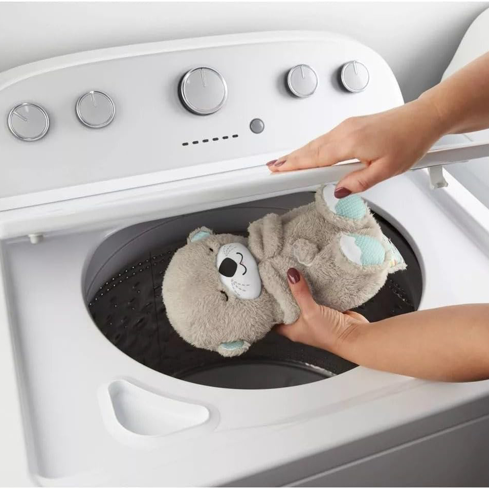 Breathing Stuffed Smile Otter Baby Toys