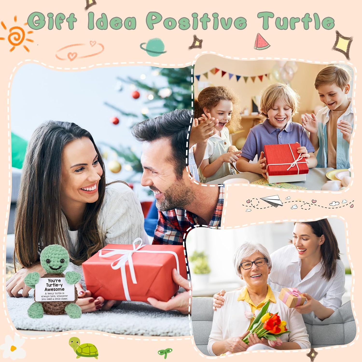 Inspirational Gifts Mini Funny Positive Turtle