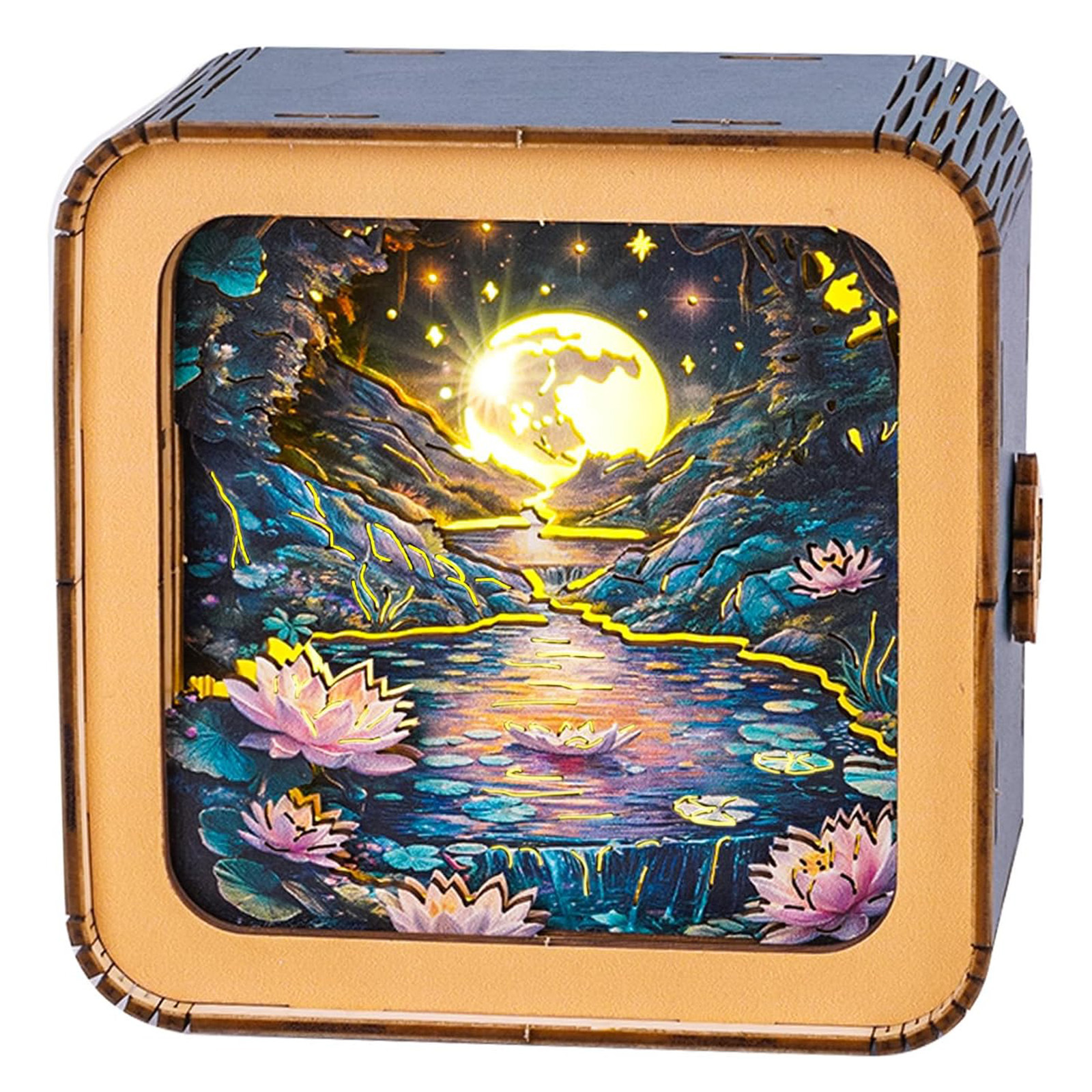 3D Wooden Puzzle Night Light