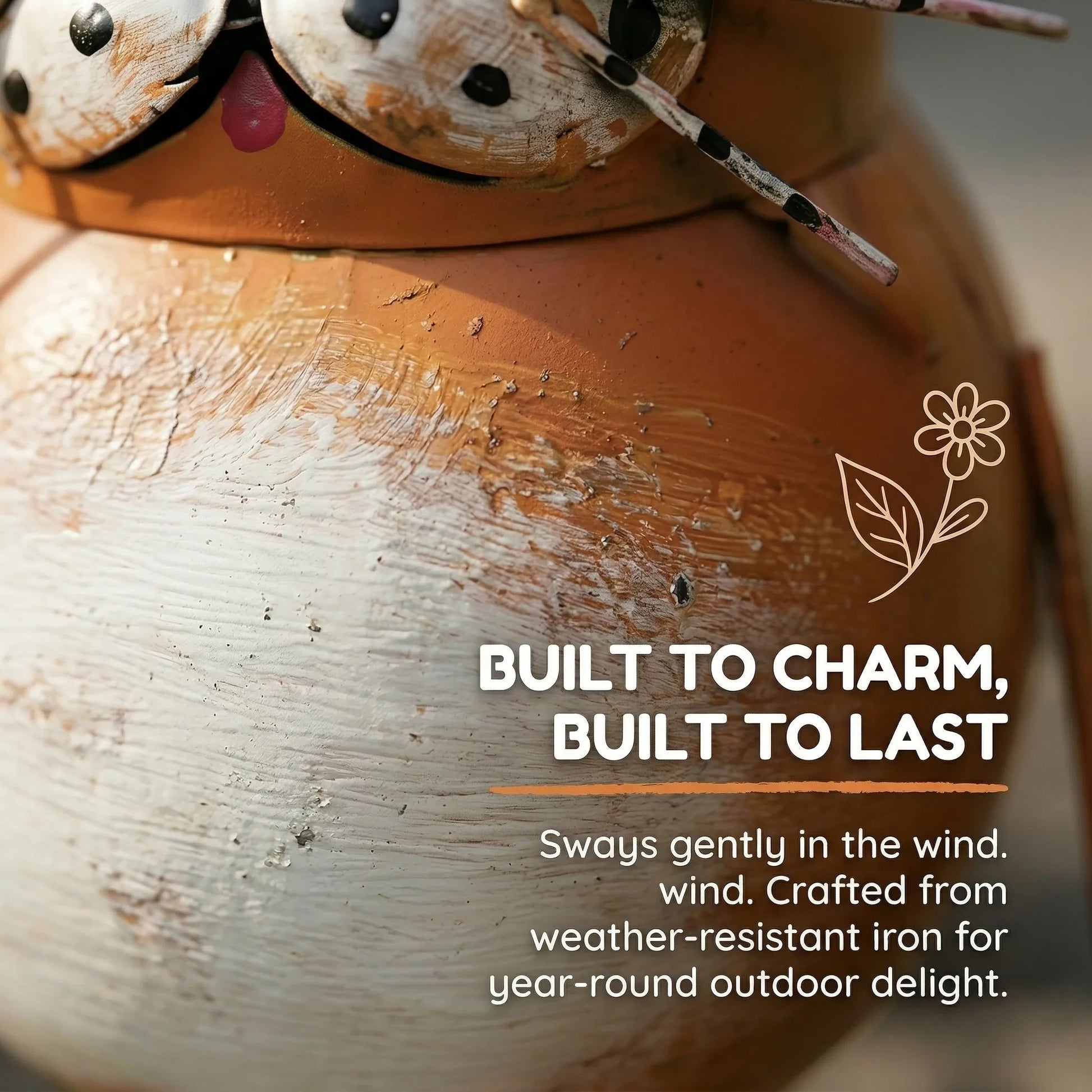 Rustic Cat-Shaped Iron Statue