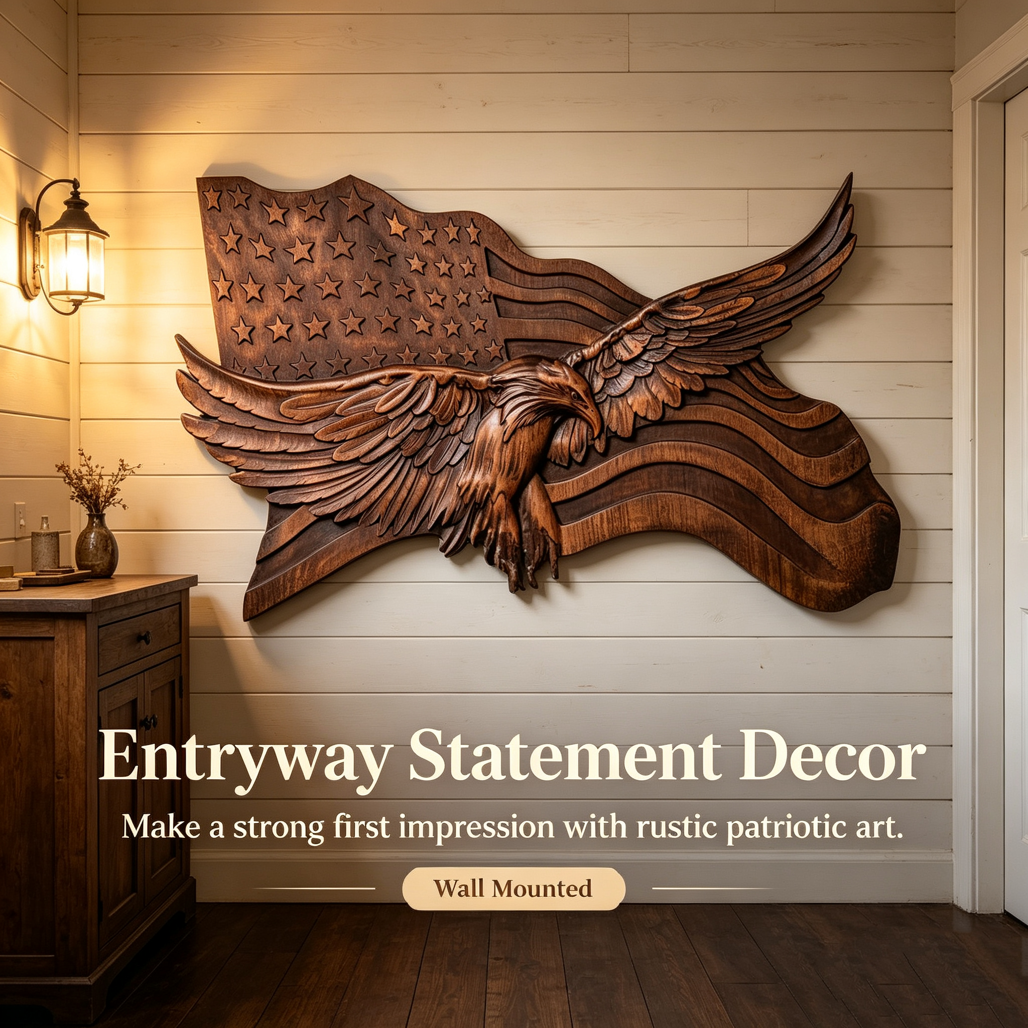 "Wings of Freedom" - Wooden Art
