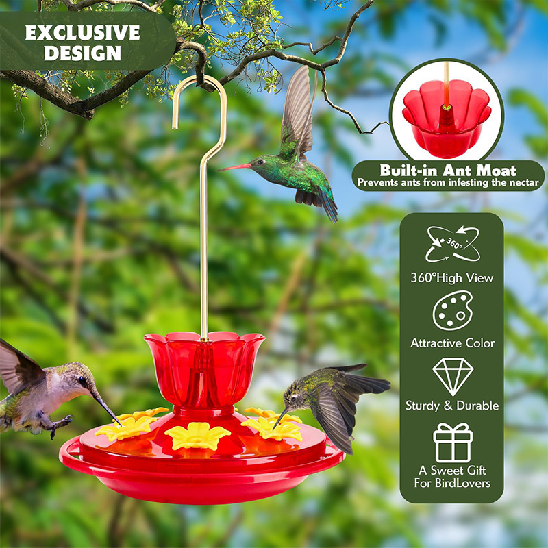 🐦✨ Leak-Proof Hummingbird Feeder – Sip, Snap & Smile with Effortless Joy! 🌺🔍