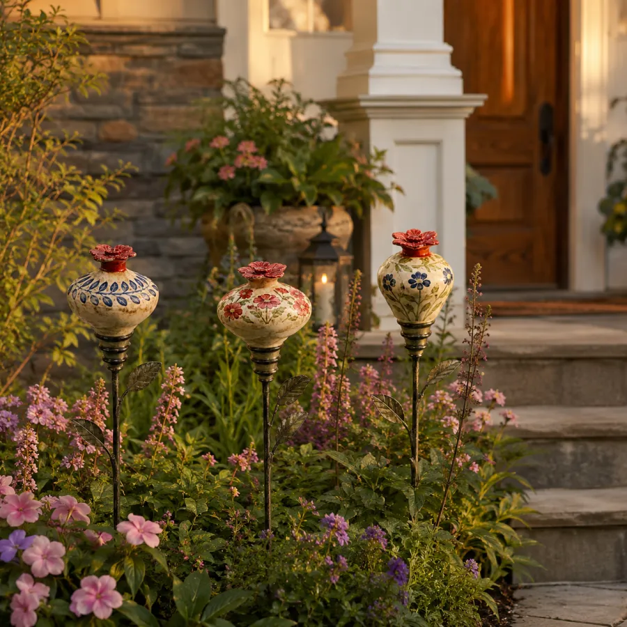 Ceramic Hummingbird Feeder Garden Stake – Bring Your Garden To Life With Every Visit 🐦🌿