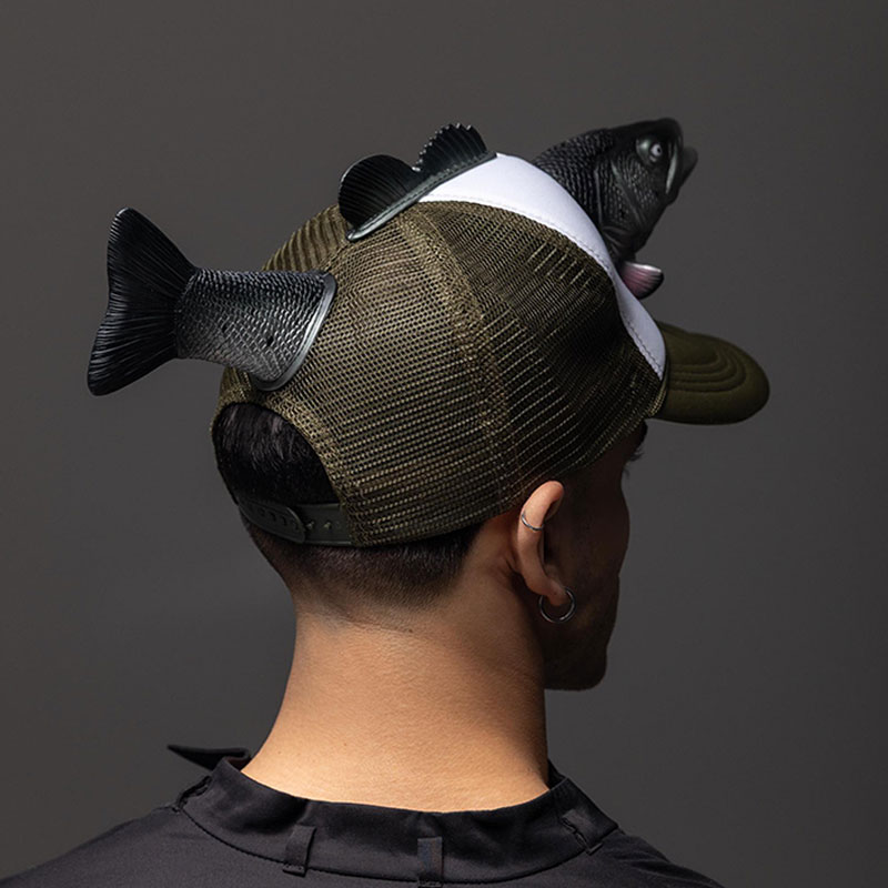 Custom Fish Caps Men's Fish Trucker H at