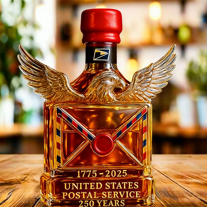 US Postal Service 250 Years 1775-2025 Whiskey Bottle