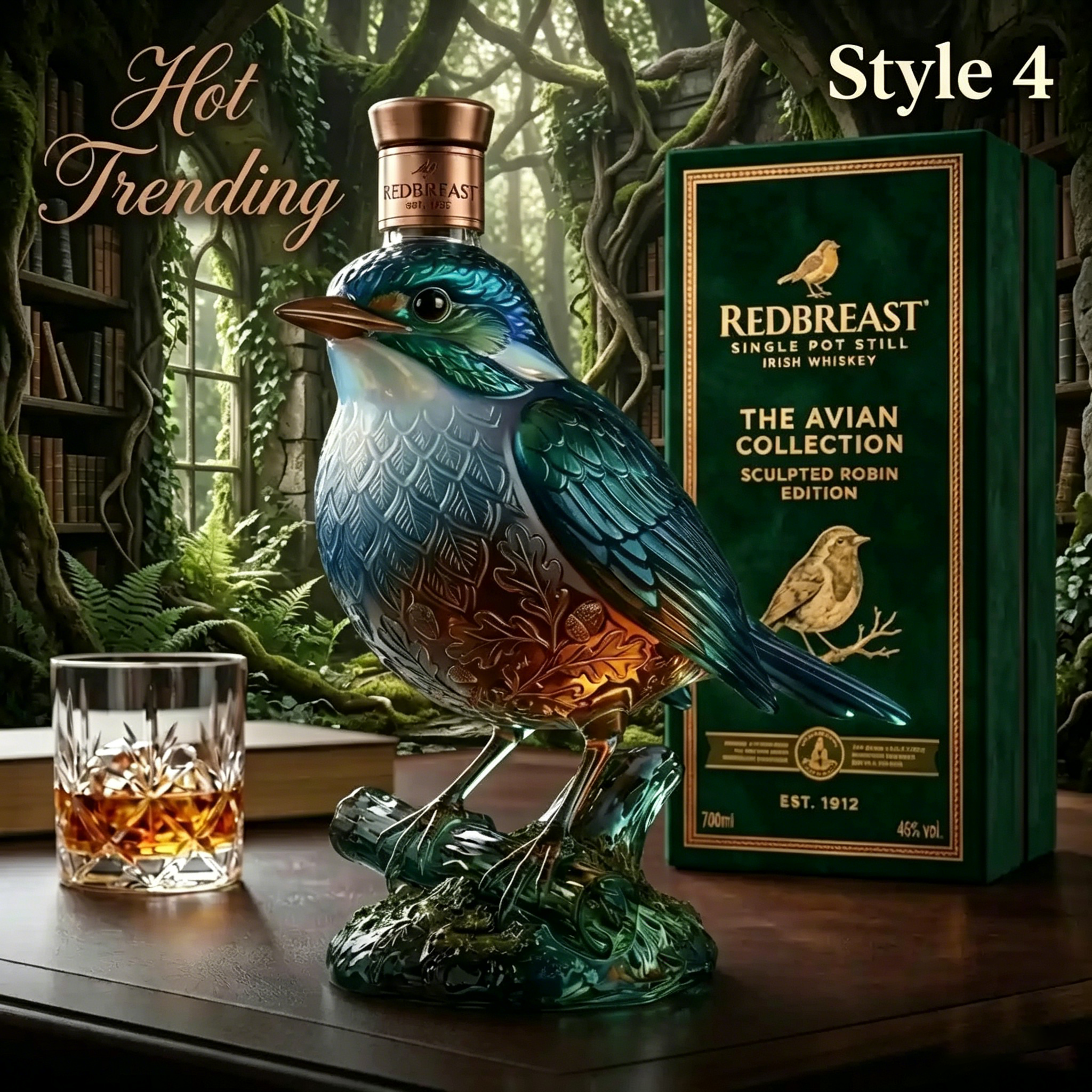 Redbreast Sculpted Robin Glass – Collector’s Edition