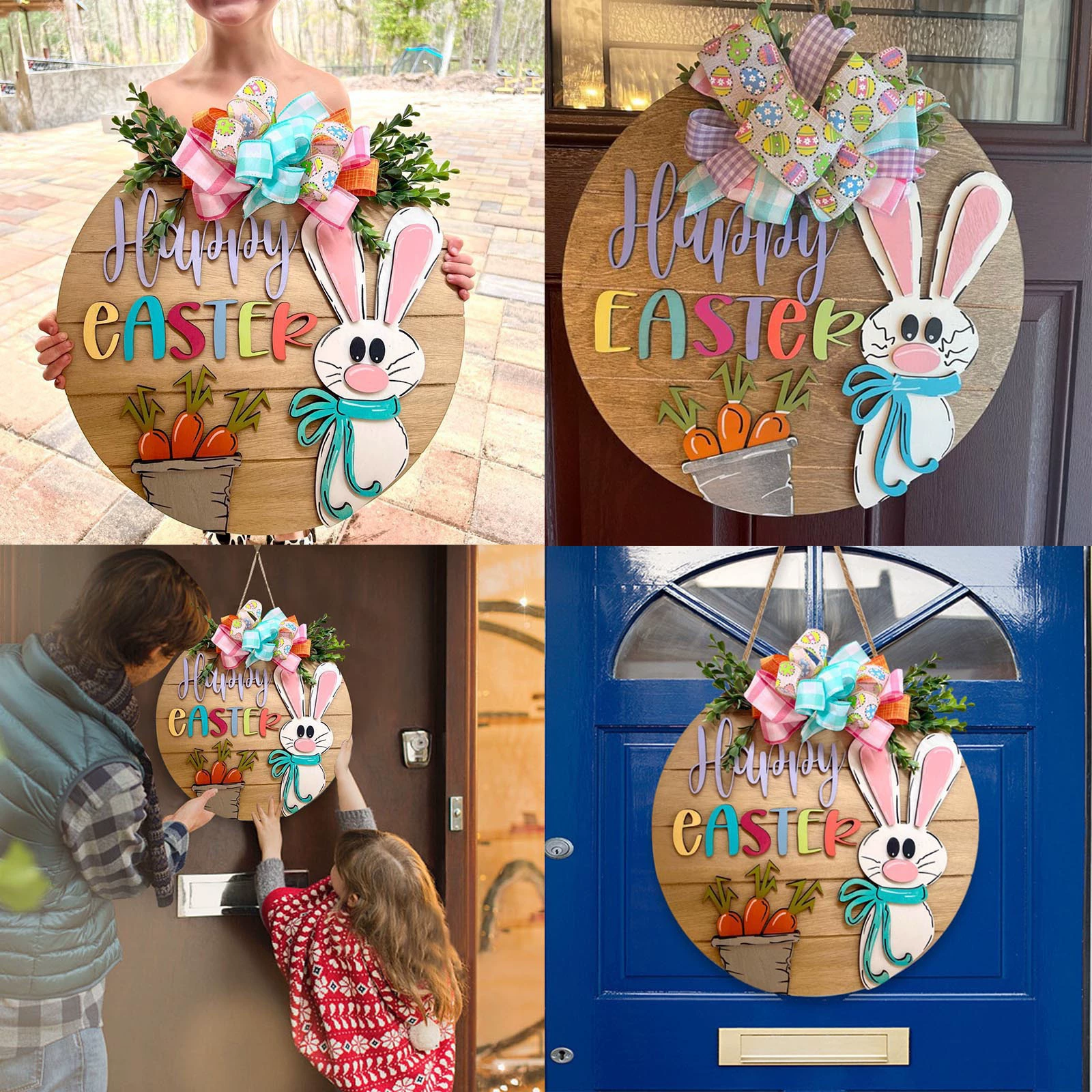 Easter Wooden Hanging Sign-Charm for Spring!