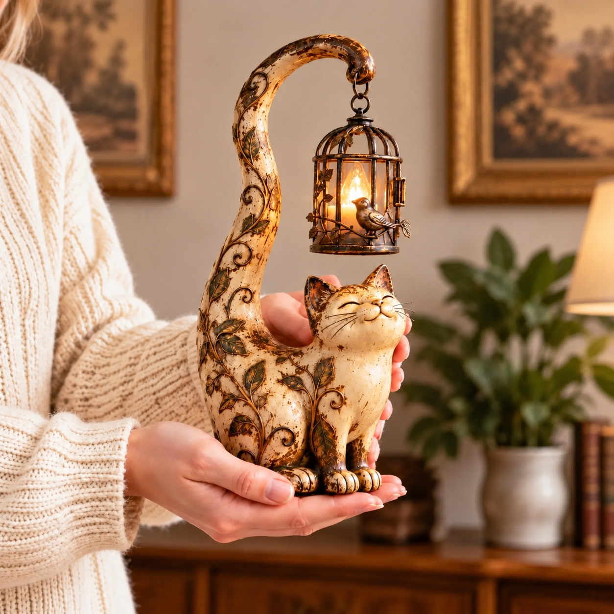 🐈‍⬛Cat Lantern Sculpture Lamp