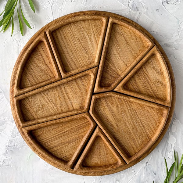 🏆Hot Sale⚡Wood Puzzle Serving Tray