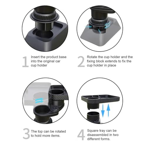 🔥360° Rotating Car Cup Holder Extender