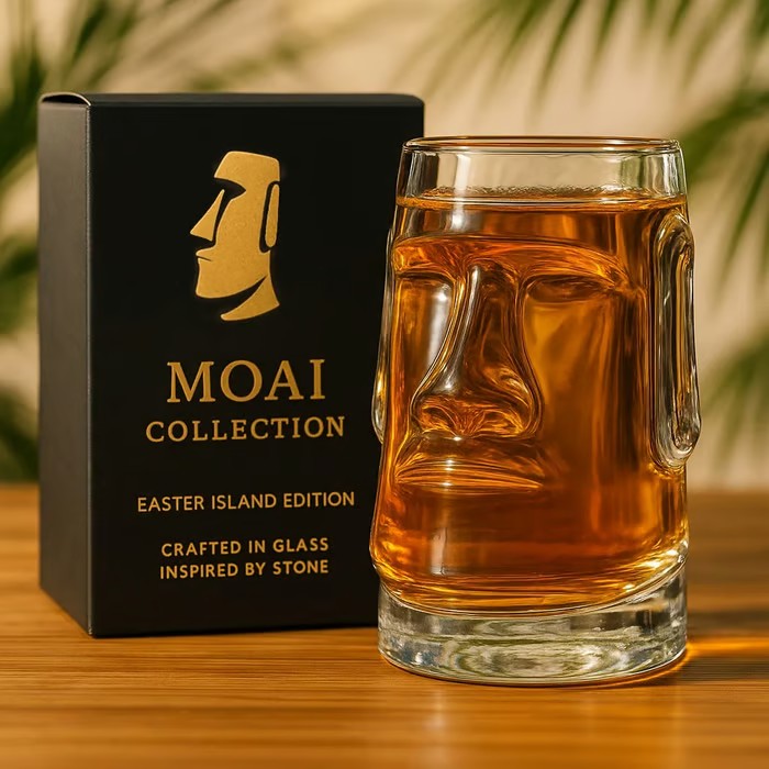 MOAI Easter Island Edition Glass