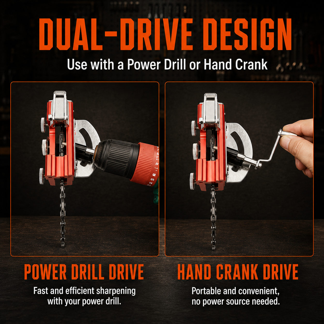 Adjustable Angle Chainsaw Chain Sharpener Kit