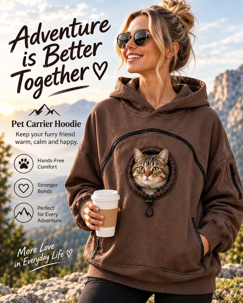 Pet Carrier Hoodie