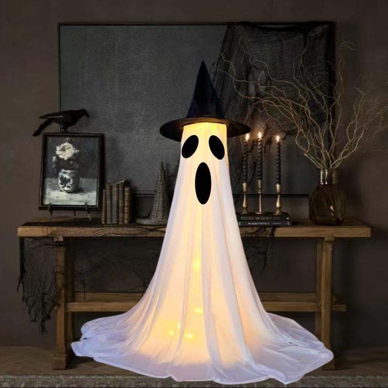 🧙‍♀️ Animated Halloween Witch Broom Decoration