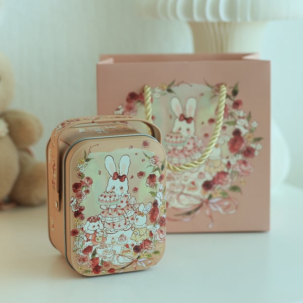 💥Handmade Soft Christmas Bunny Charms