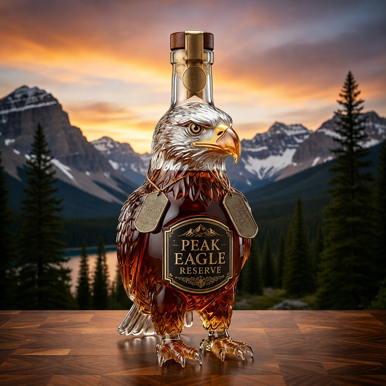 Wild Spirit Animal Whiskey Decanter – Statement Bottle for Home Bars, Collectors & Gift Giving