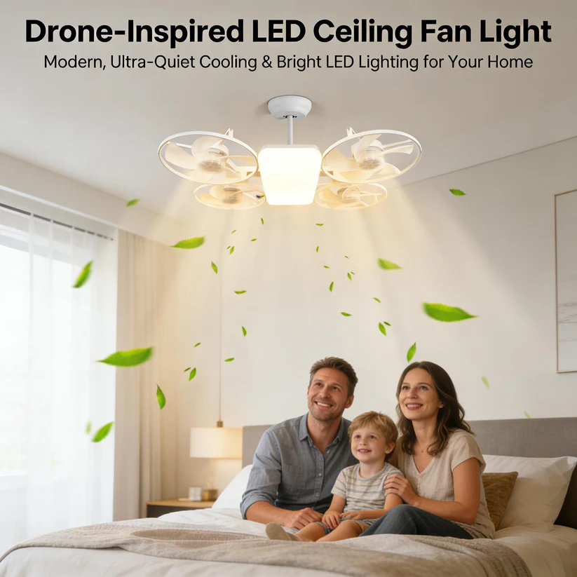 💡Drone-Inspired LED Ceiling Fan Light
