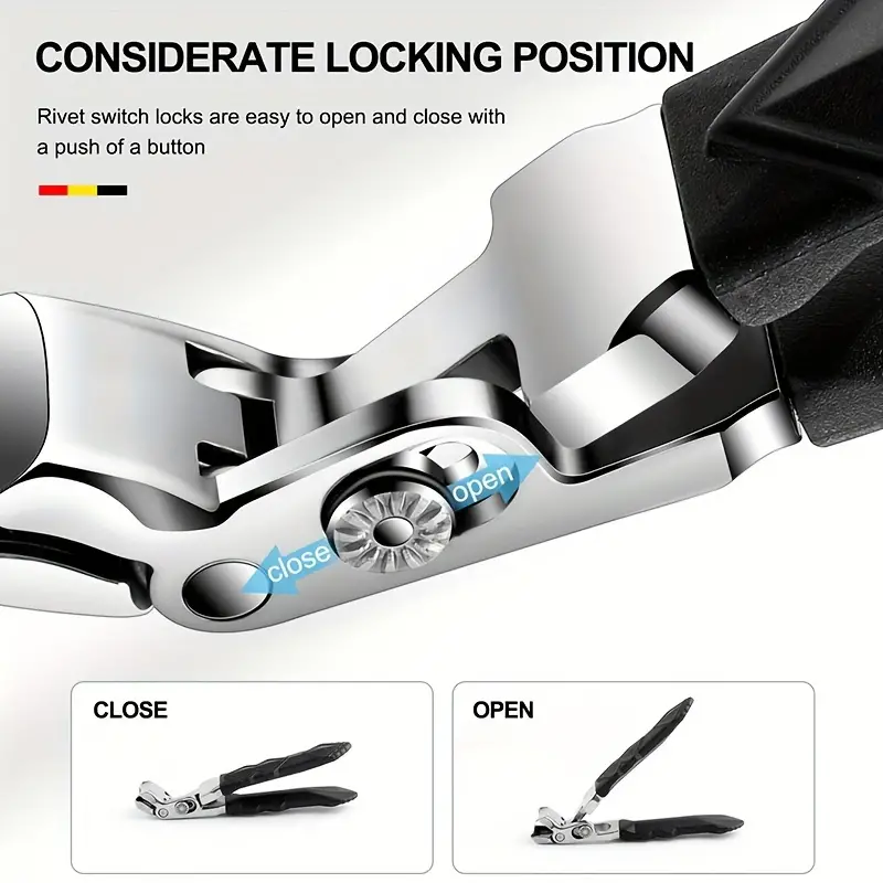 🏥Sharp Curved Blades Nail Clipper with Long Handle