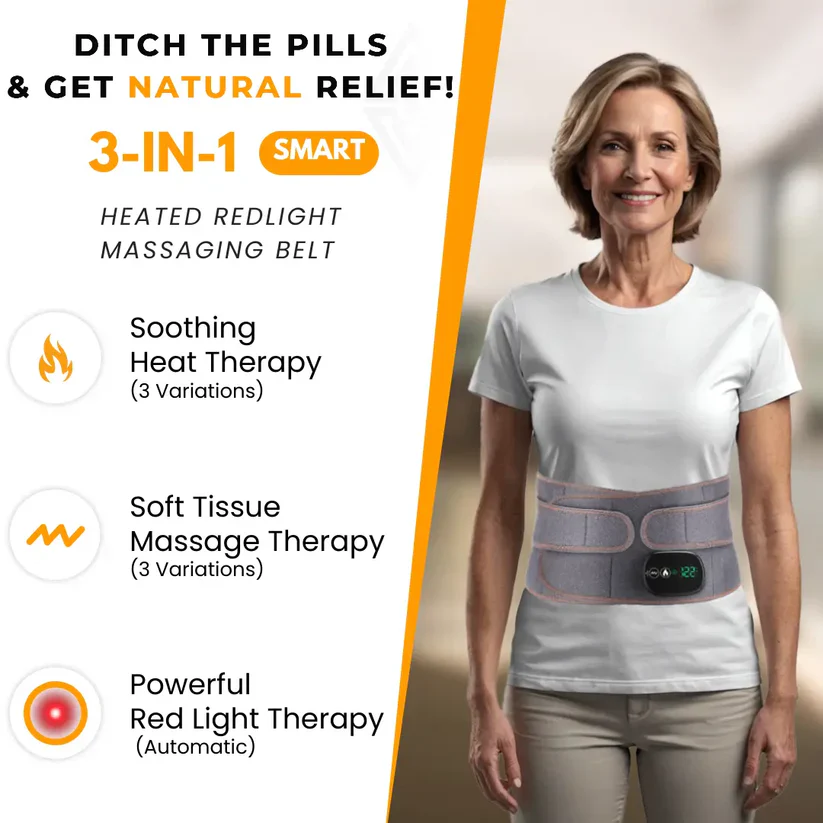 Red light Heated Lumbar Massager