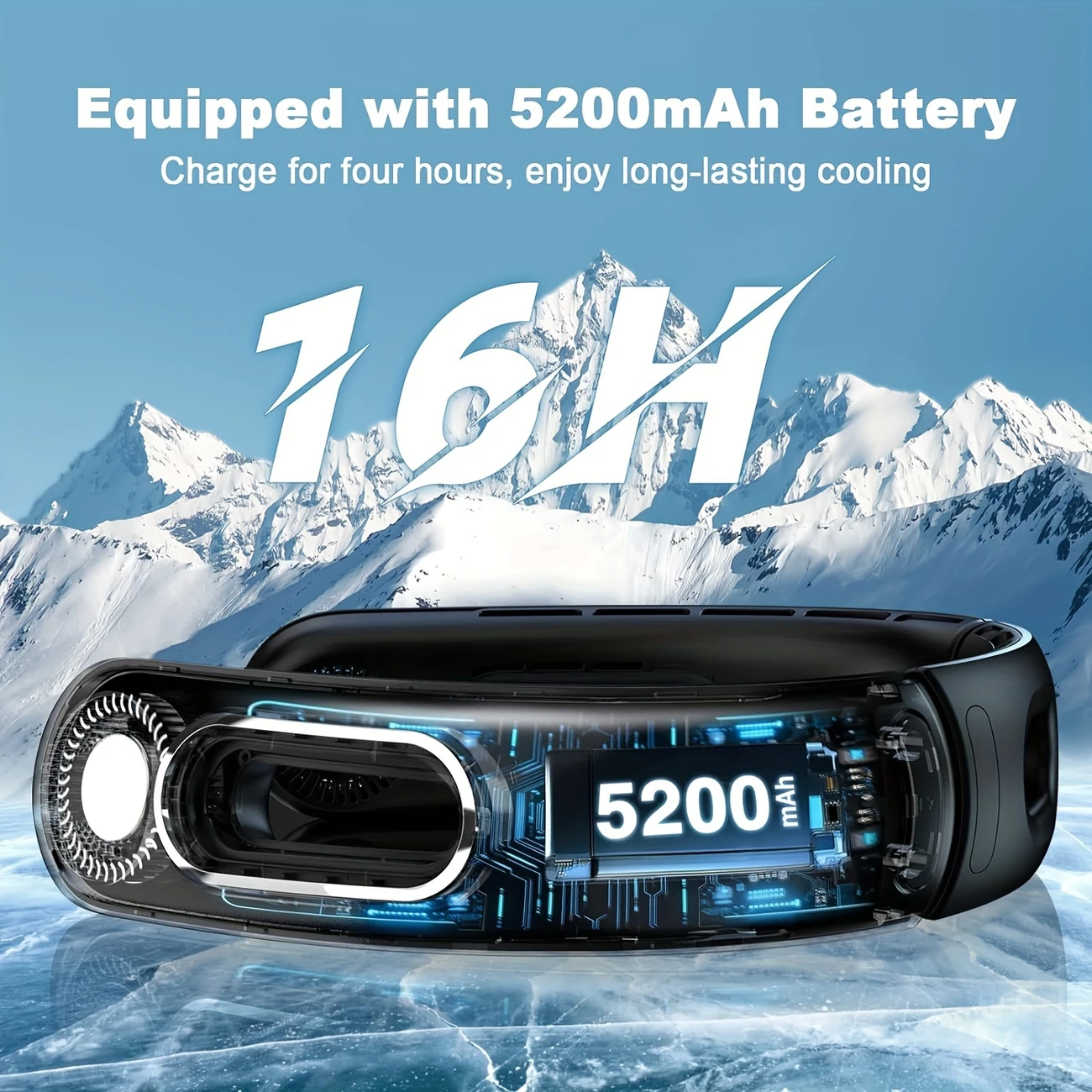 🌪️❄️Portable Neck Fan Saver Pro  – 360° Breeze Anywhere, Anytime! 🔋🎧