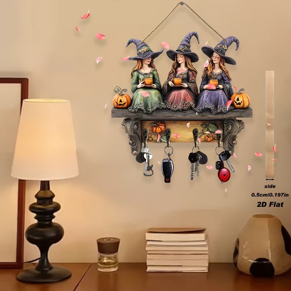 🏡 Decorative Wall Key Holder Shelf