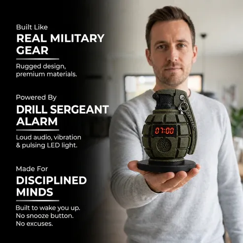 🔥Enjoy a 48% discount now!🔥Grenade Alarm Clock