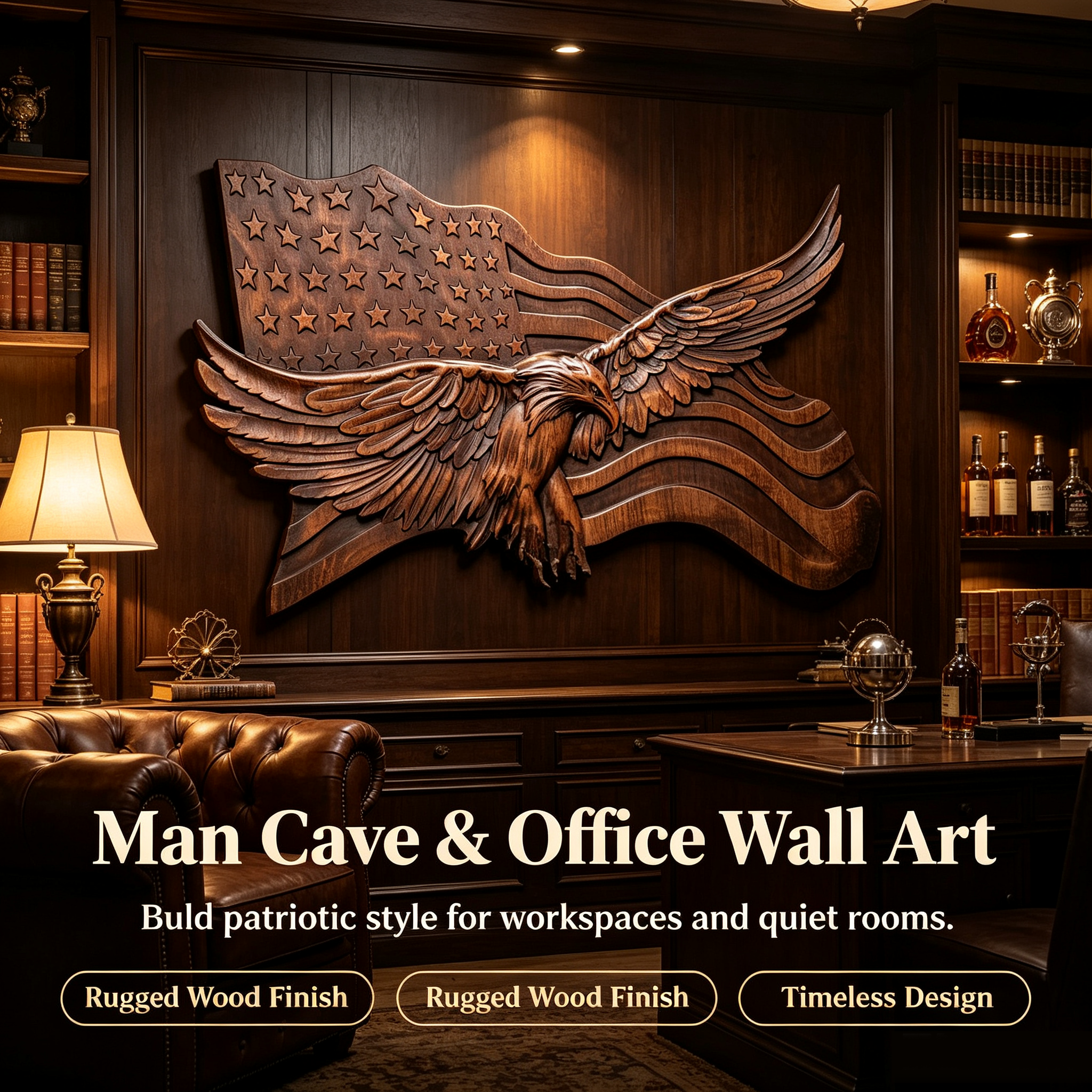 "Wings of Freedom" - Wooden Art