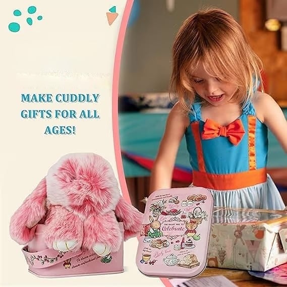 💥Handmade Soft Christmas Bunny Charms