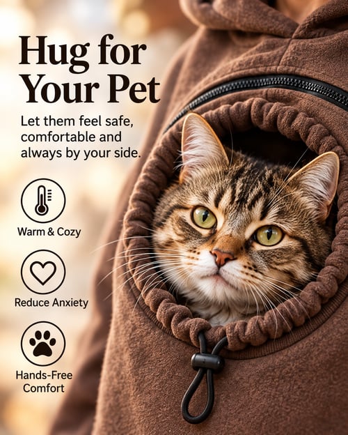 Pet Carrier Hoodie